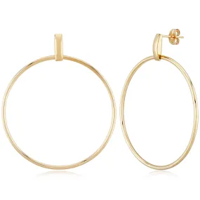 14k Gold Large Hoop Earrings