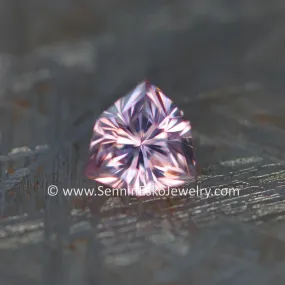 1.52Ct Light Pink Malawi Zircon Triangle, 6.4x6.4mm