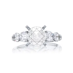 1.61ctw Pear and Oval Diamond Engagement Ring