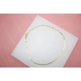 1mm Flat Diamond Cut Mariner Bracelet (I20B)(E61)(F129)