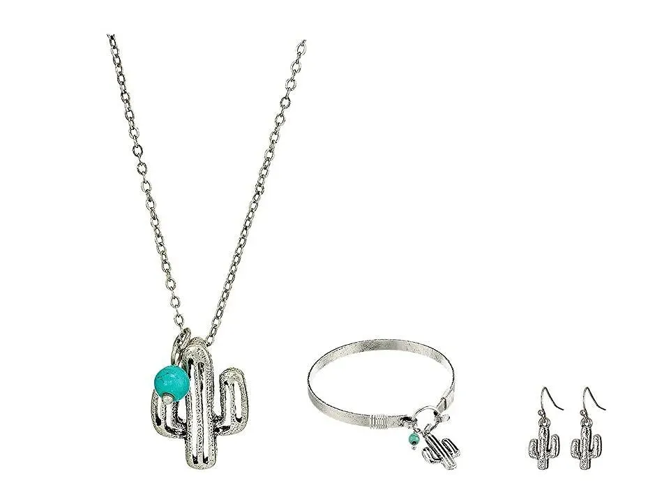 3 Piece Cactus Jewelry Set