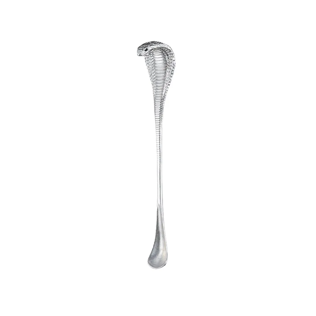925 Sterling Silver Cobra Snake Coffee Spoon