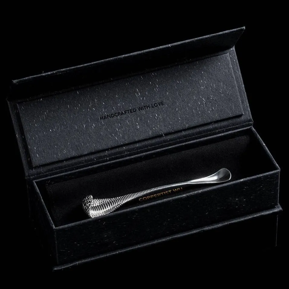 925 Sterling Silver Cobra Snake Coffee Spoon