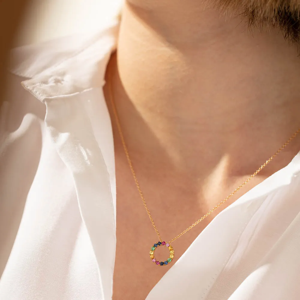 9ct Yellow Gold Petite Prism Necklace