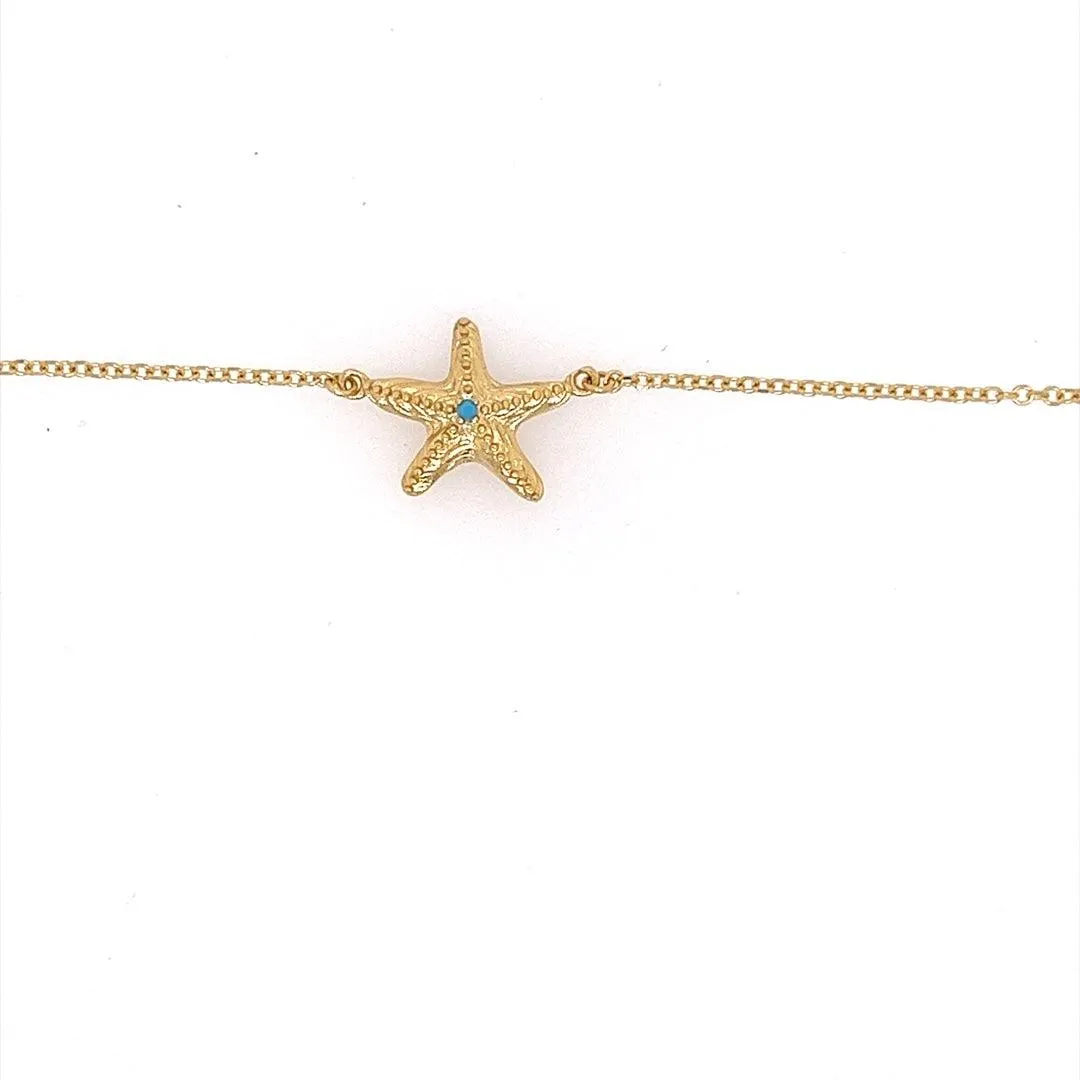 9ct Yellow Gold Starfish Bracelet