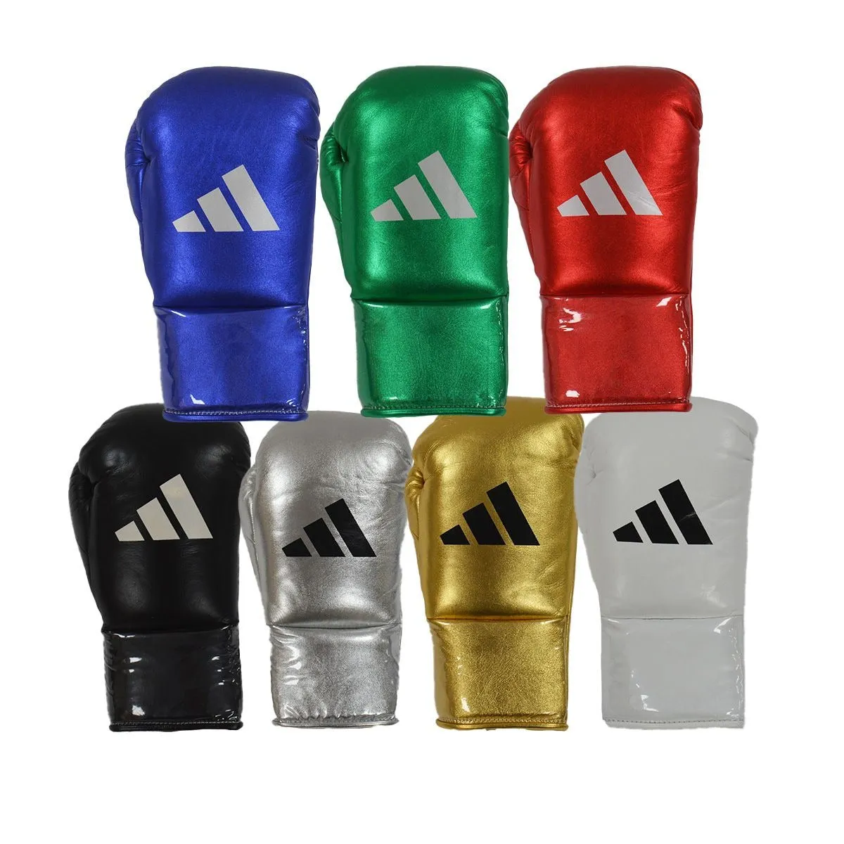 adidas AdiStar 3.0 Leather Pro Boxing Gloves BBBC Approved Metallic