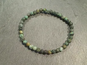African Turquoise 4MM Stretch Bracelet
