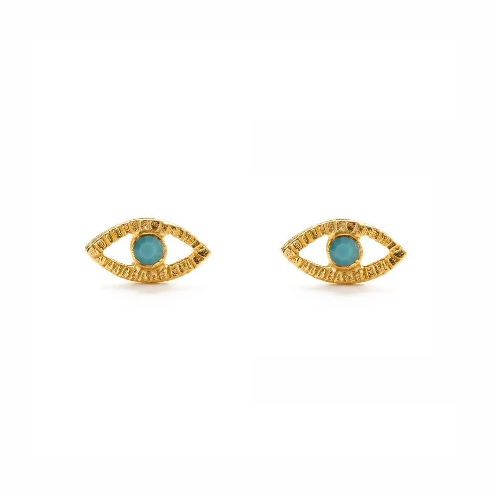 Amano Studio | Eye of Protection Studs in Turquoise
