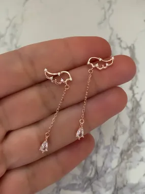 Angel wings and chain - Earring