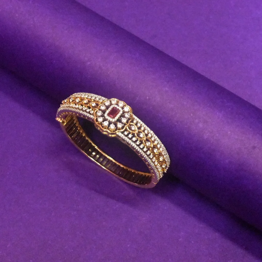 Asp openable zircon kada for girls