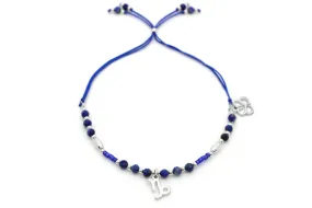 Boho Betty Capricorn Zodiac Gemstone Silver Bracelet