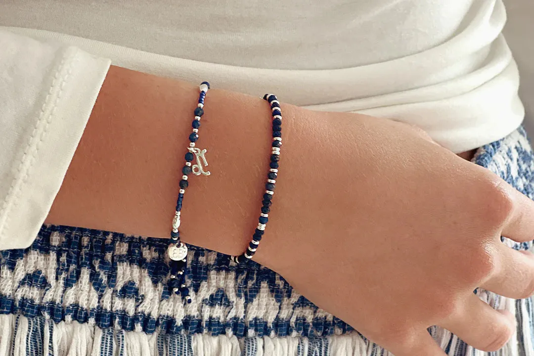 Boho Betty Capricorn Zodiac Gemstone Silver Bracelet