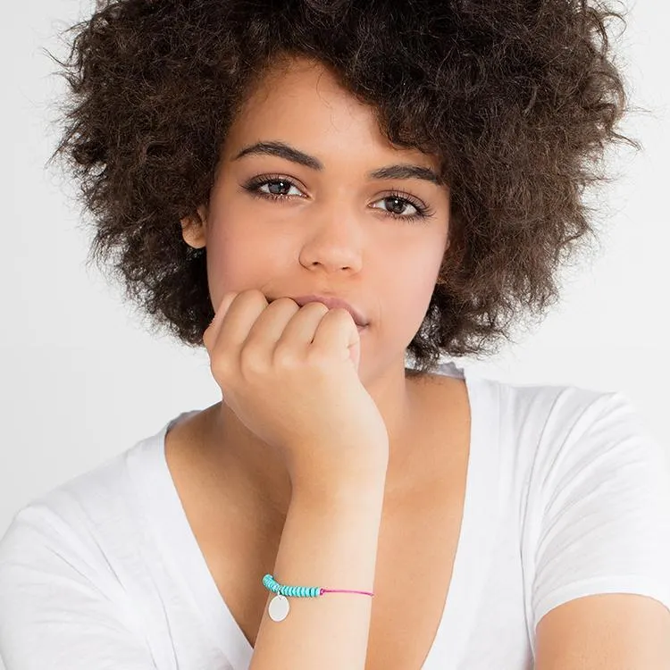 Bracelet "Turquoise Disc"