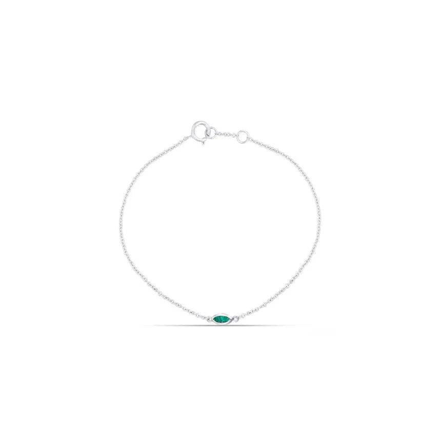 Bracelet With Emerald Stone