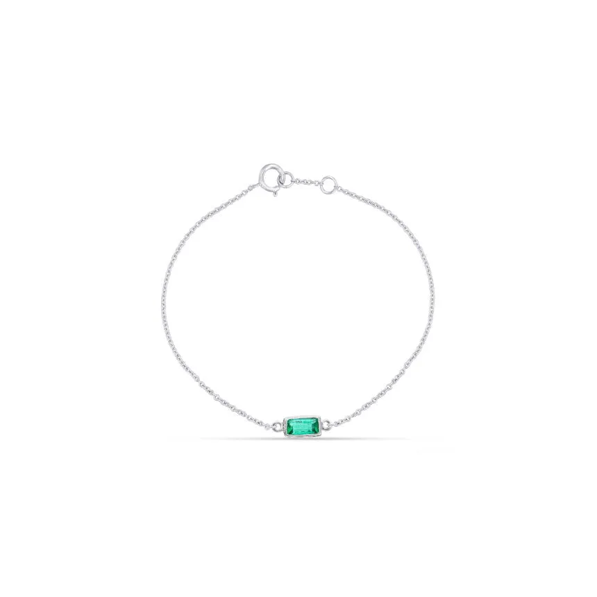 Bracelet With Emerald Stone