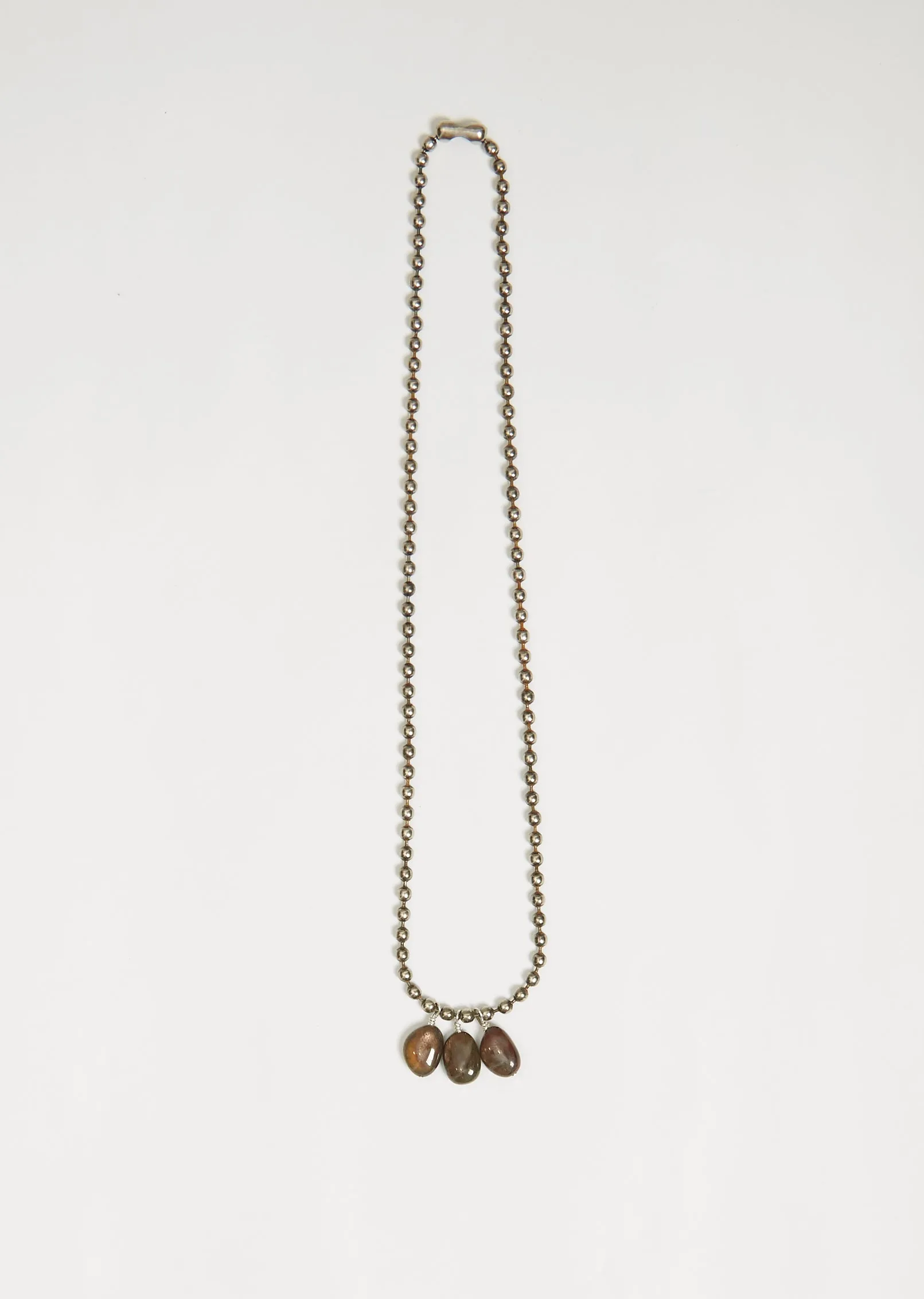 Brown Sapphire Chain Necklace