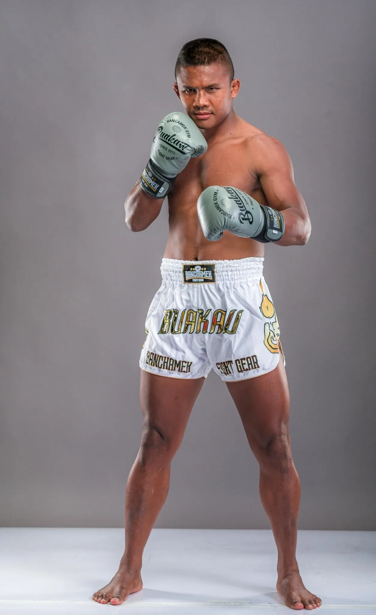 Buakaw Boxing Gloves BGL-W1 Grey