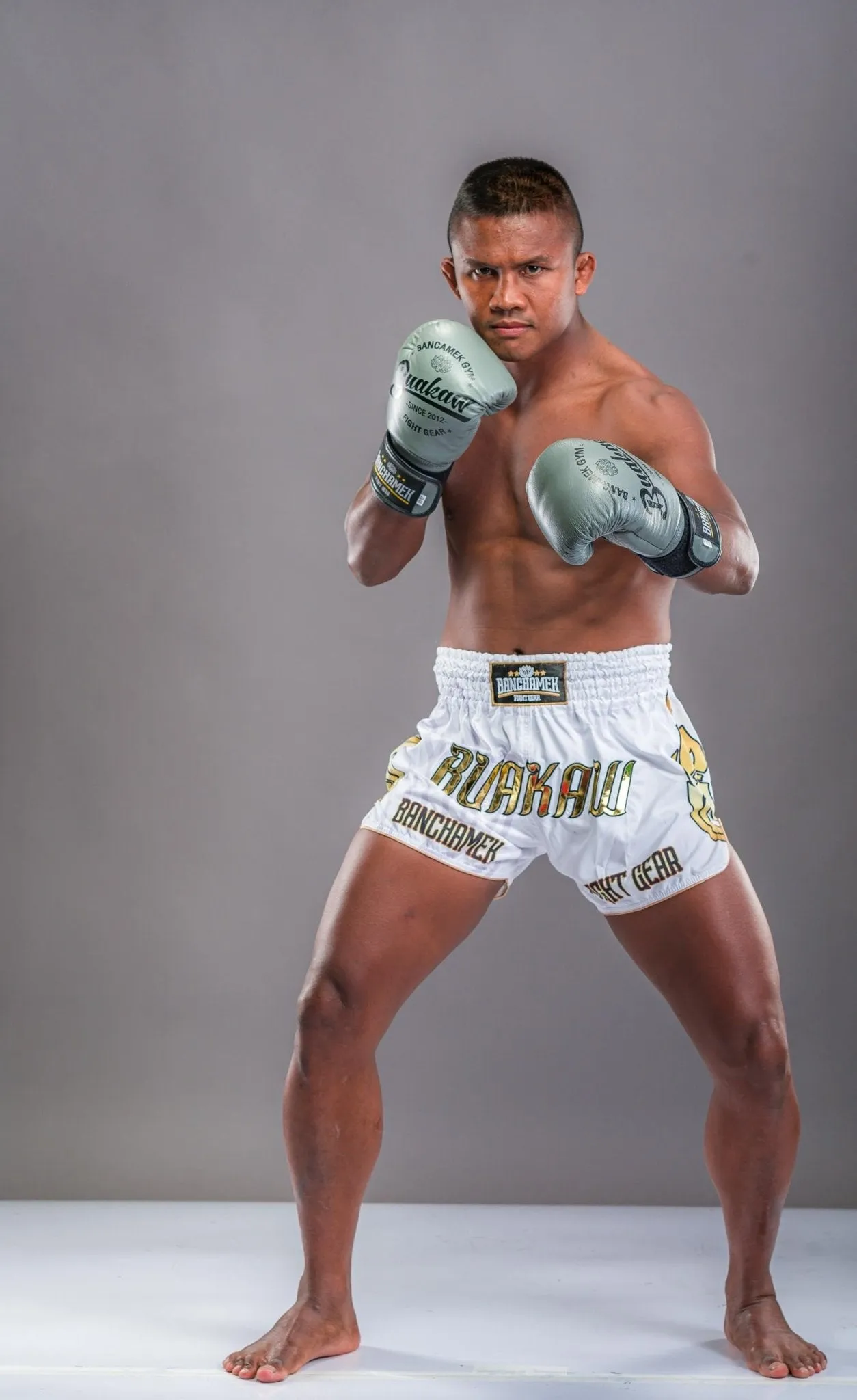 Buakaw Boxing Gloves BGL-W1 Grey
