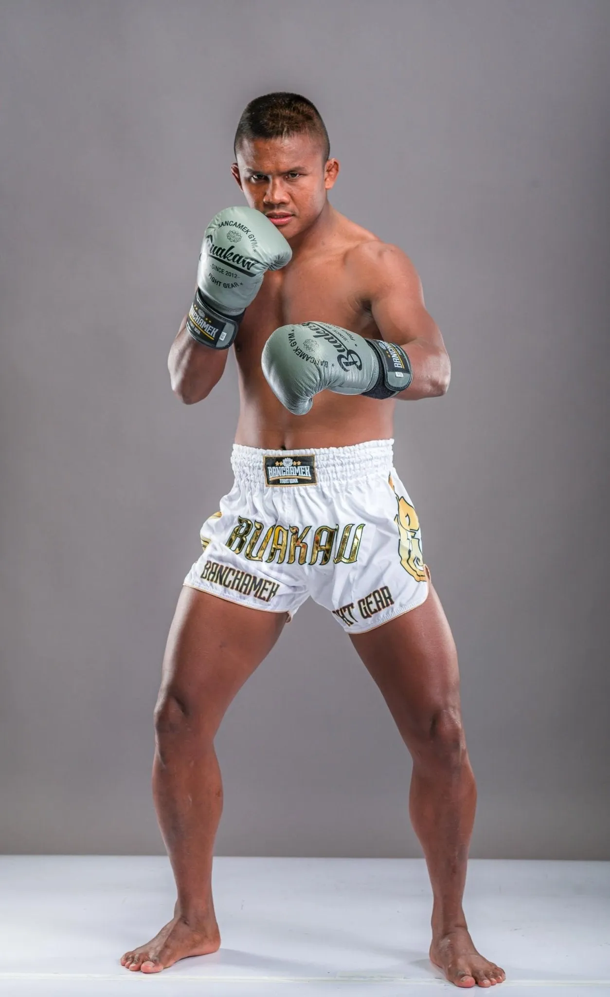 Buakaw Boxing Gloves BGL-W1 Grey