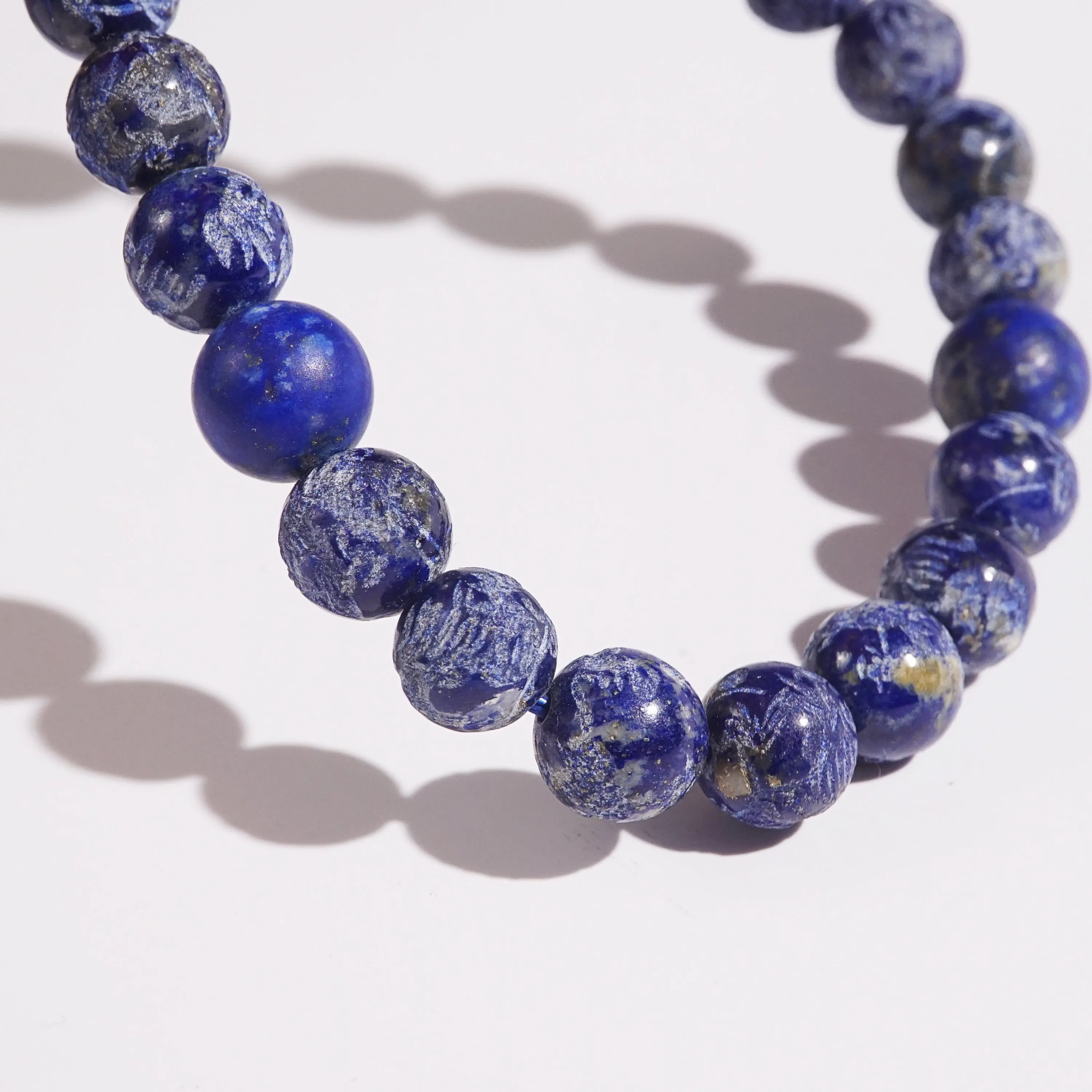 Carved Lapis Lazuli 8mm