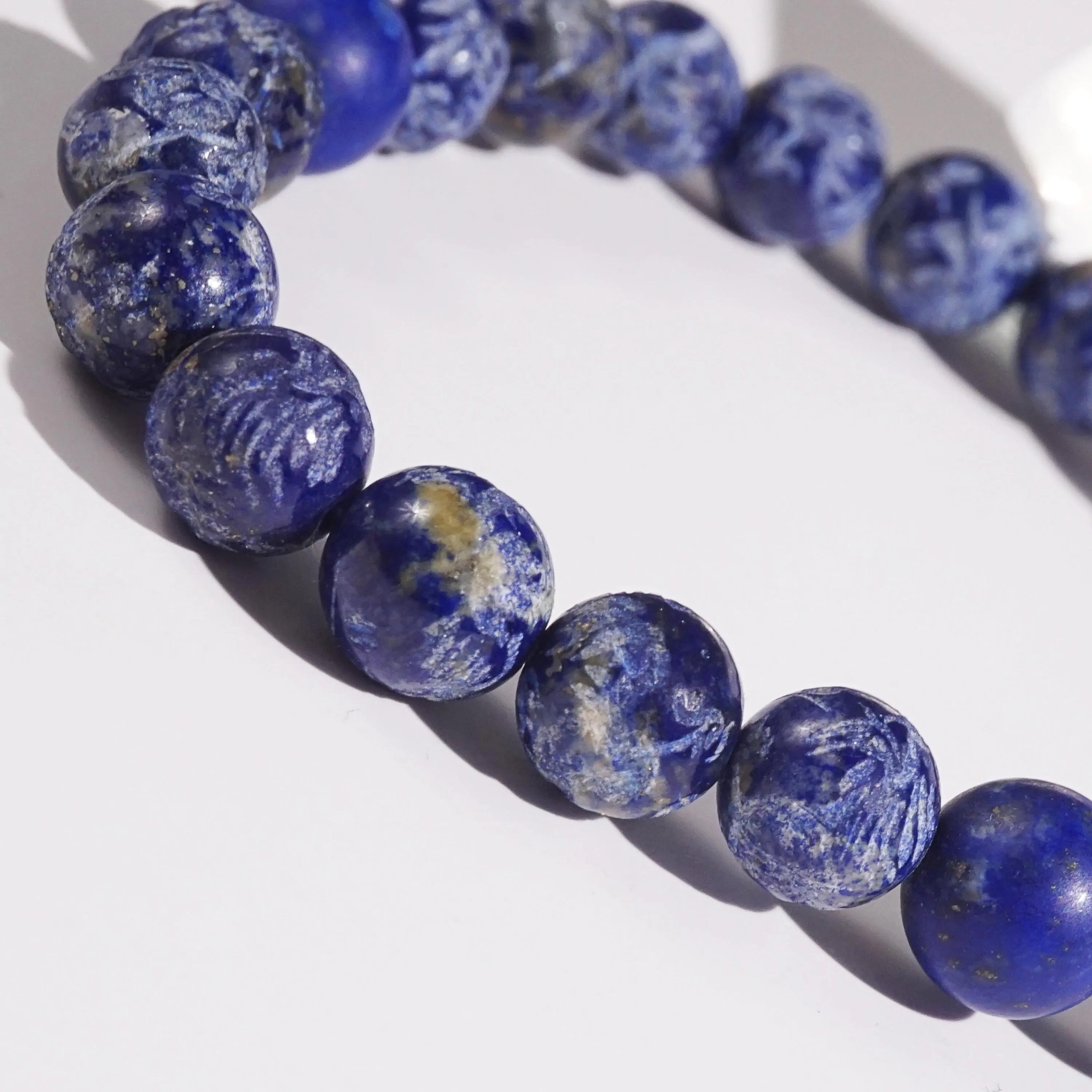 Carved Lapis Lazuli 8mm
