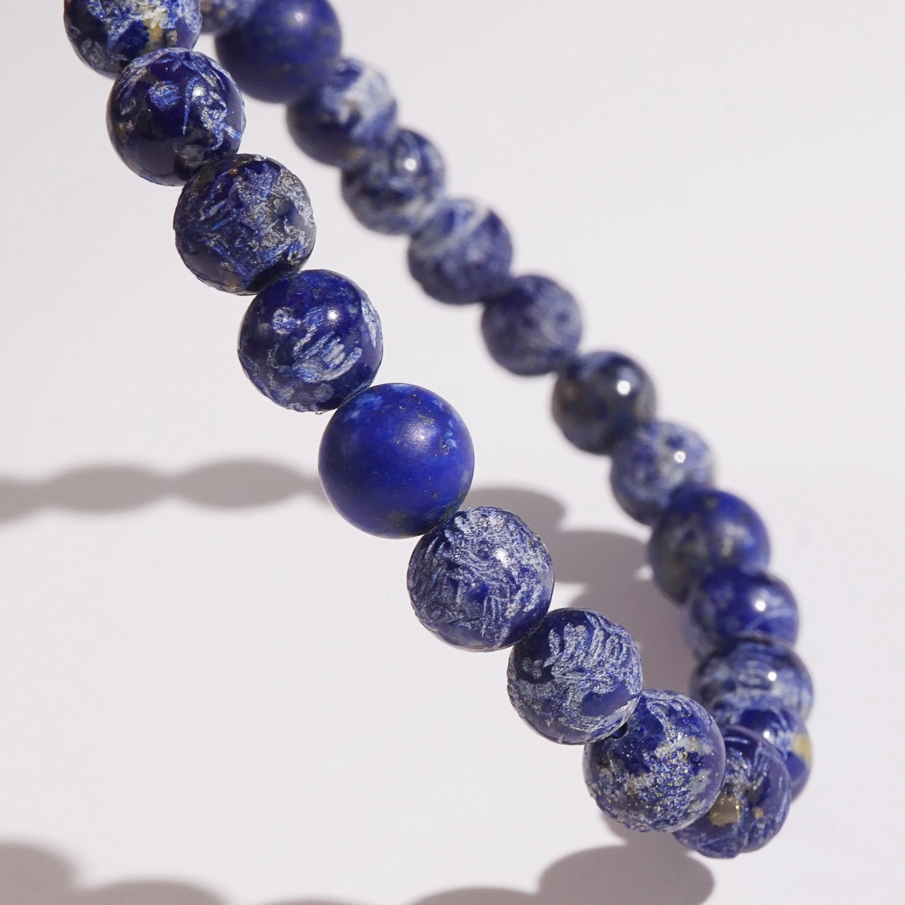 Carved Lapis Lazuli 8mm