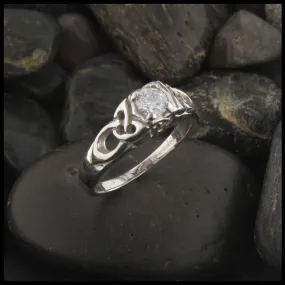 Cathedral Diamond Engagement Ring