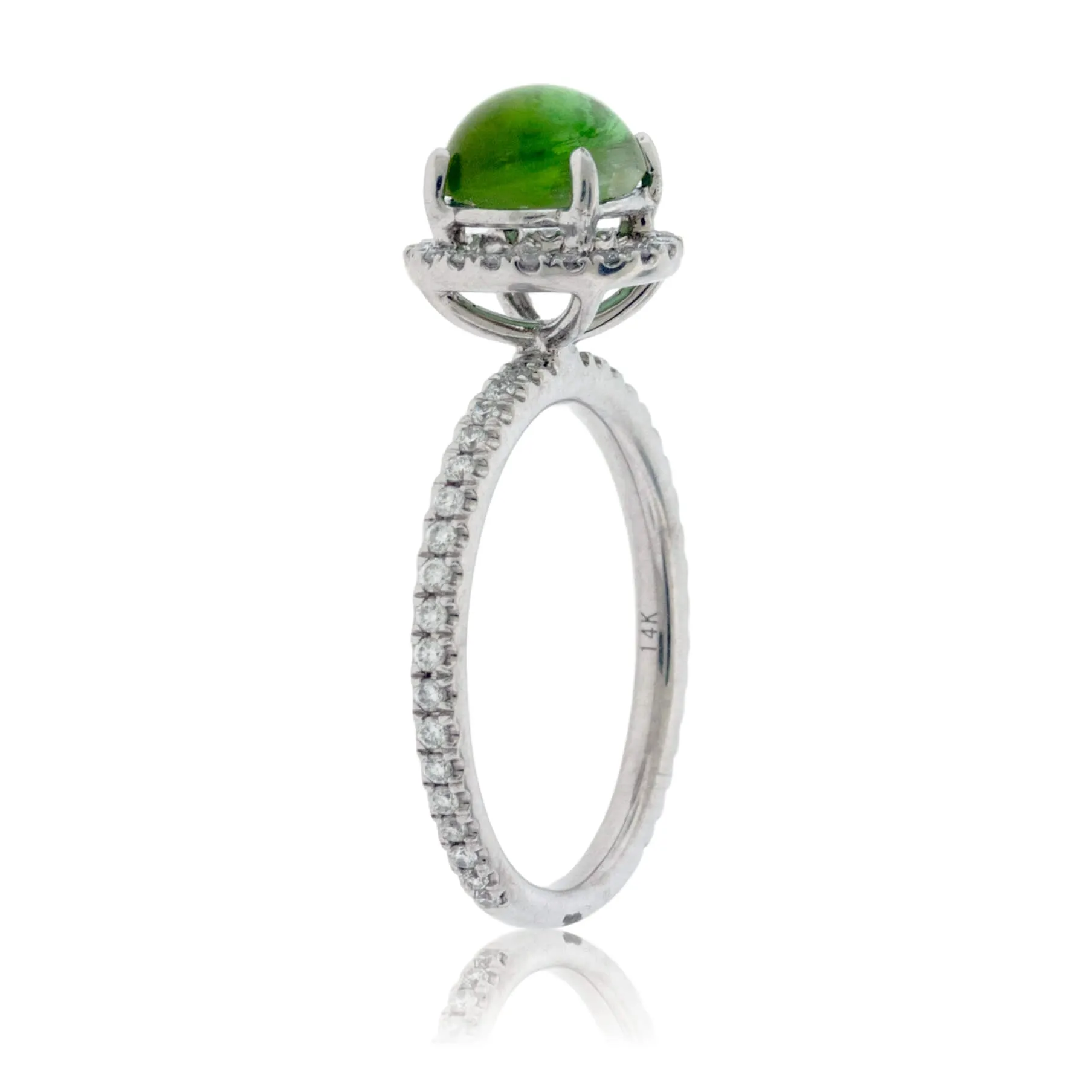 Cat's Eye Tourmaline and Diamond Ring