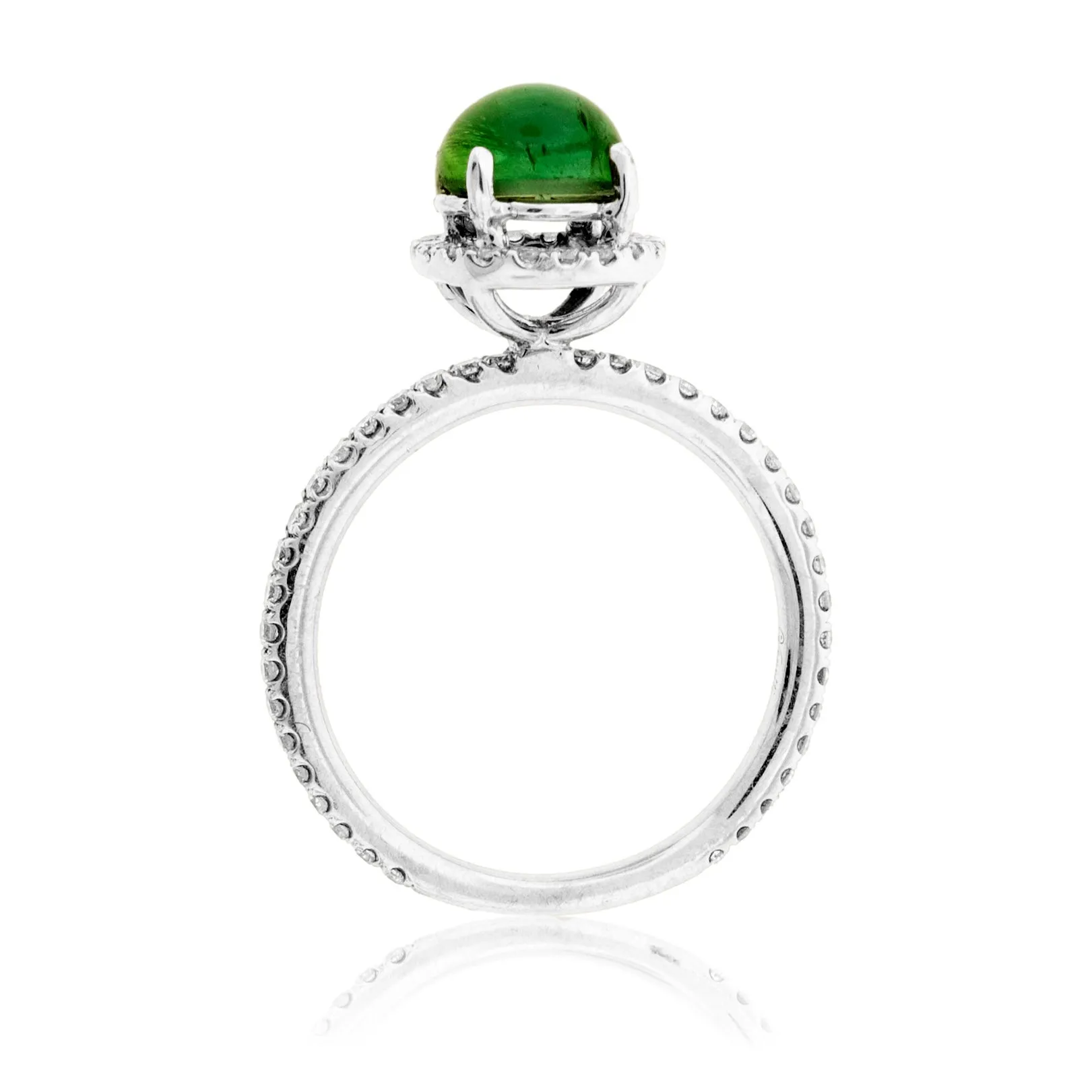 Cat's Eye Tourmaline and Diamond Ring