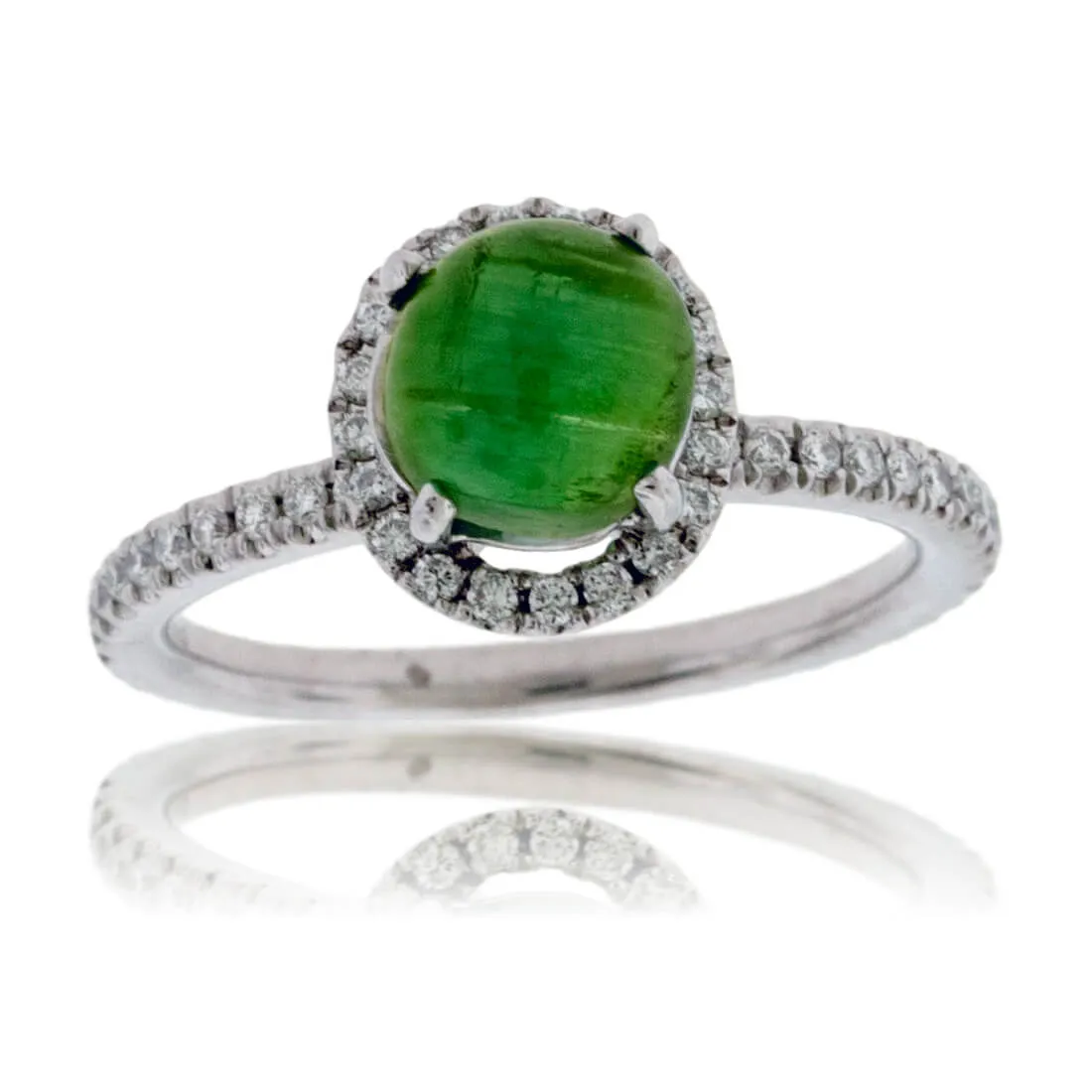Cat's Eye Tourmaline and Diamond Ring
