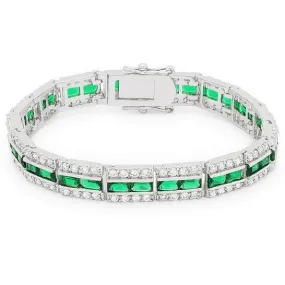 Chante Emerald Radiant Tennis Bracelet - 7.25in | 32ct