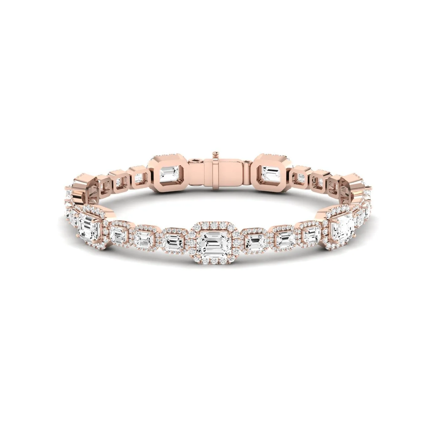 Chelsea Emerald Cut Moissanite Bracelet