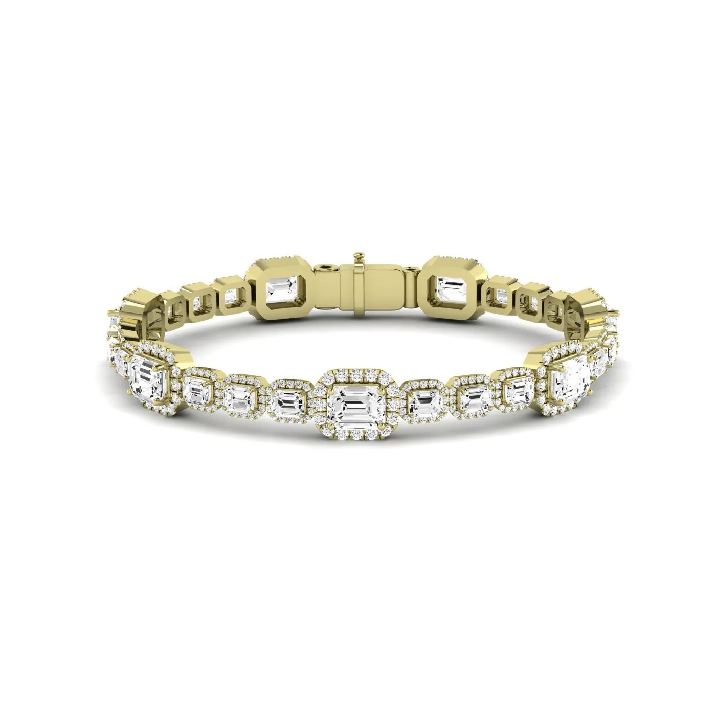 Chelsea Emerald Cut Moissanite Bracelet