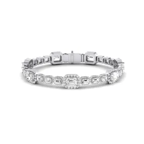 Chelsea Emerald Cut Moissanite Bracelet
