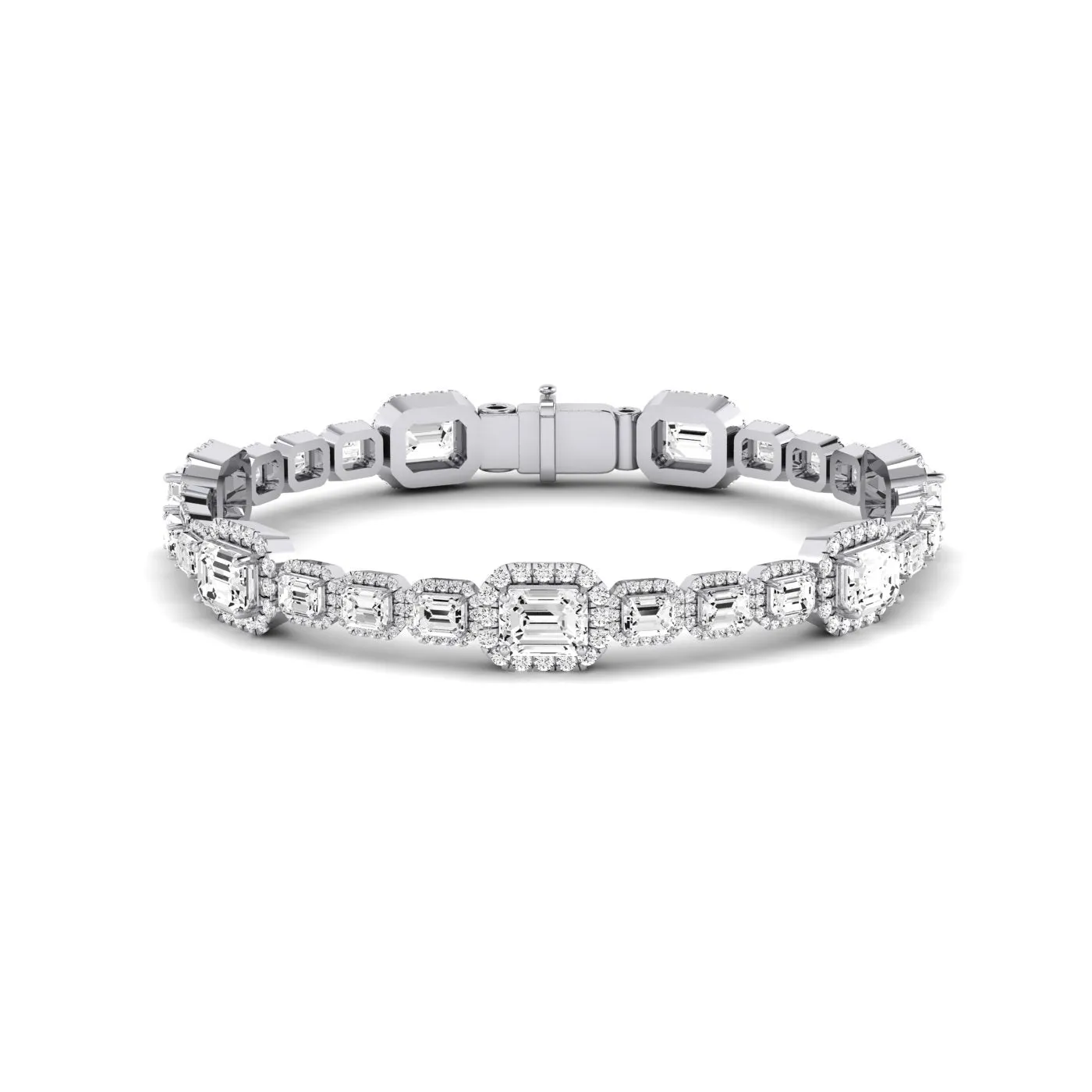 Chelsea Emerald Cut Moissanite Bracelet
