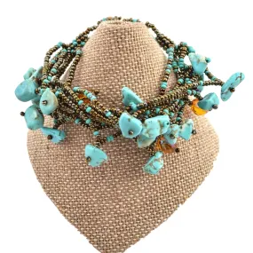 Chunky Stone Bracelet Turquoise Lucias Imports