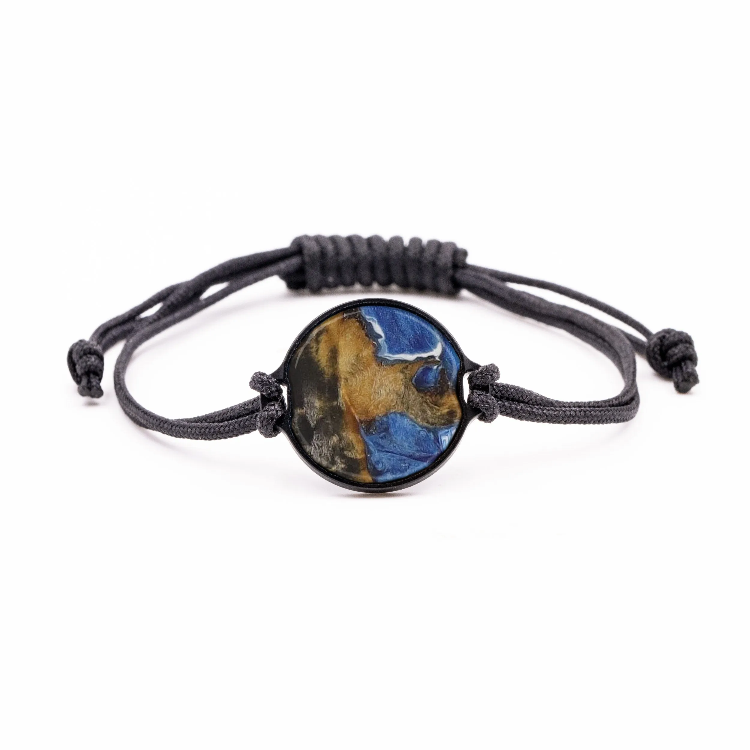Circle Wood Resin Bracelet - Robina (Light Blue, 578205)
