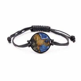 Circle Wood Resin Bracelet - Robina (Light Blue, 578205)