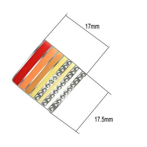 CJ622S Wholesale Warm Crystal Stainless Steel Earrings