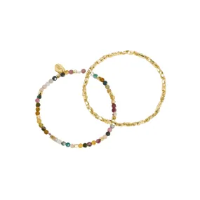 Coco and Gemstone Bracelet Set