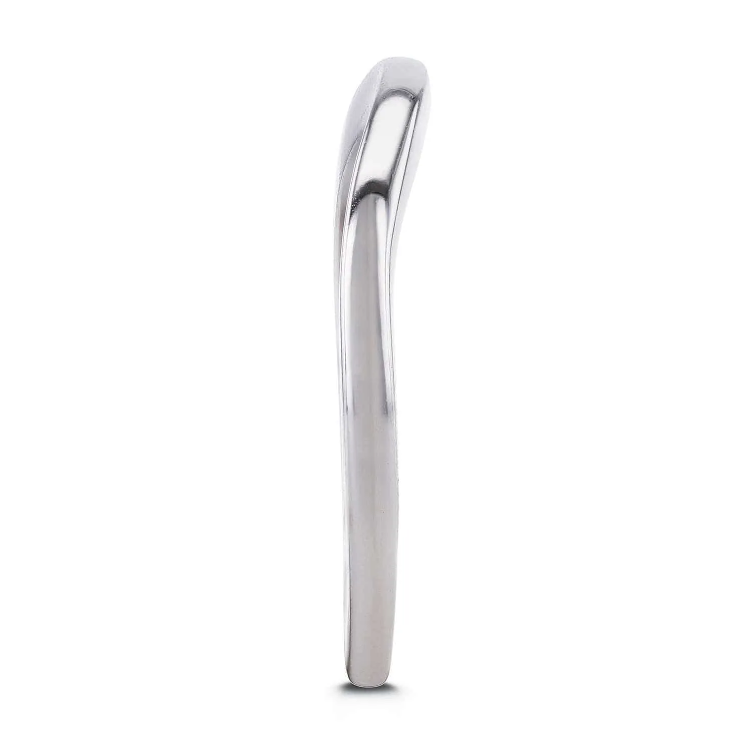 Contour Wedding Band in 14k White Gold