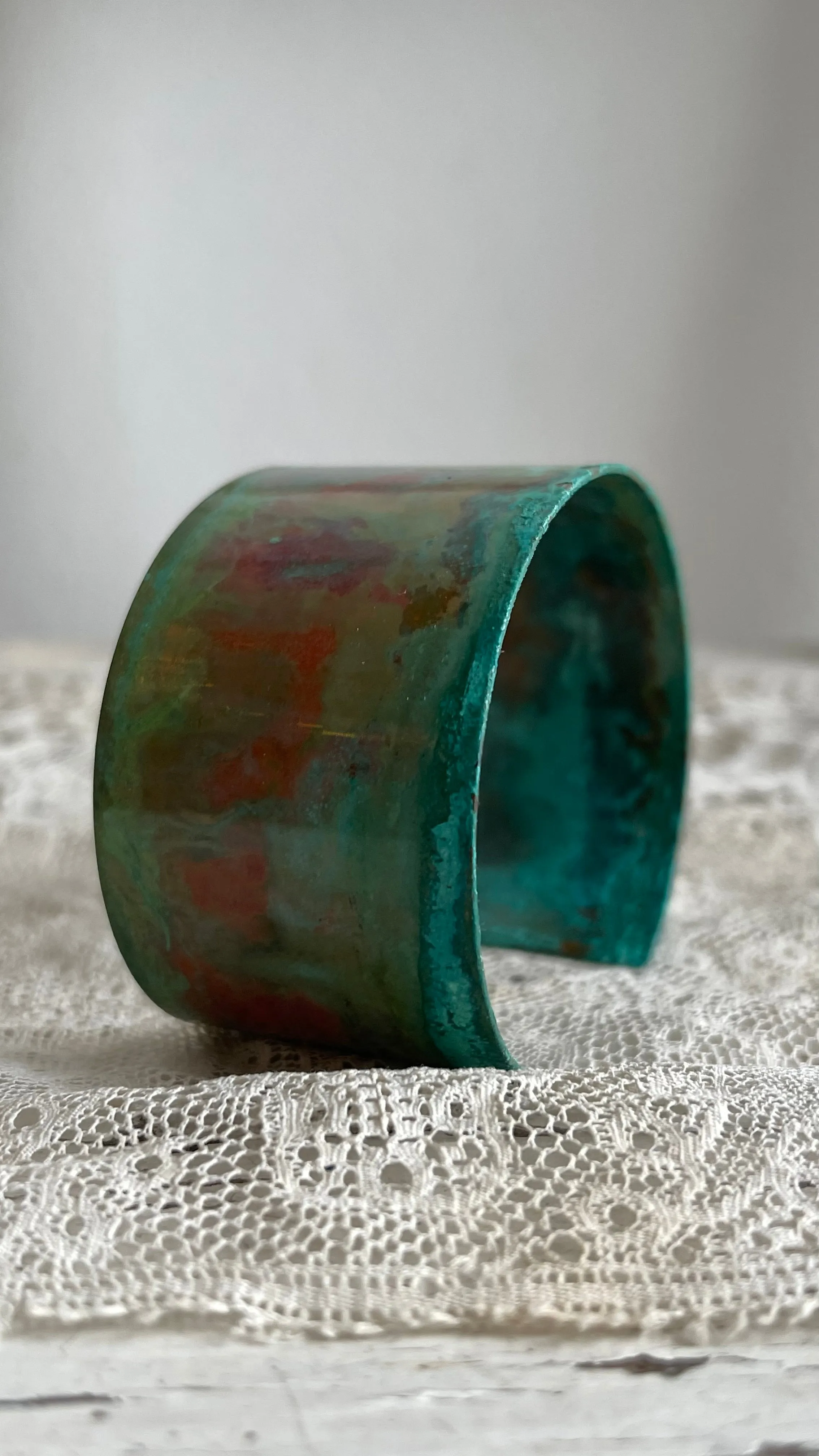 Cuff bracelet | medium | Turquoise patina