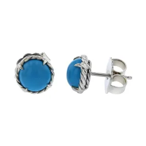 David Yurman Chatelaine Earrings with Turquoise