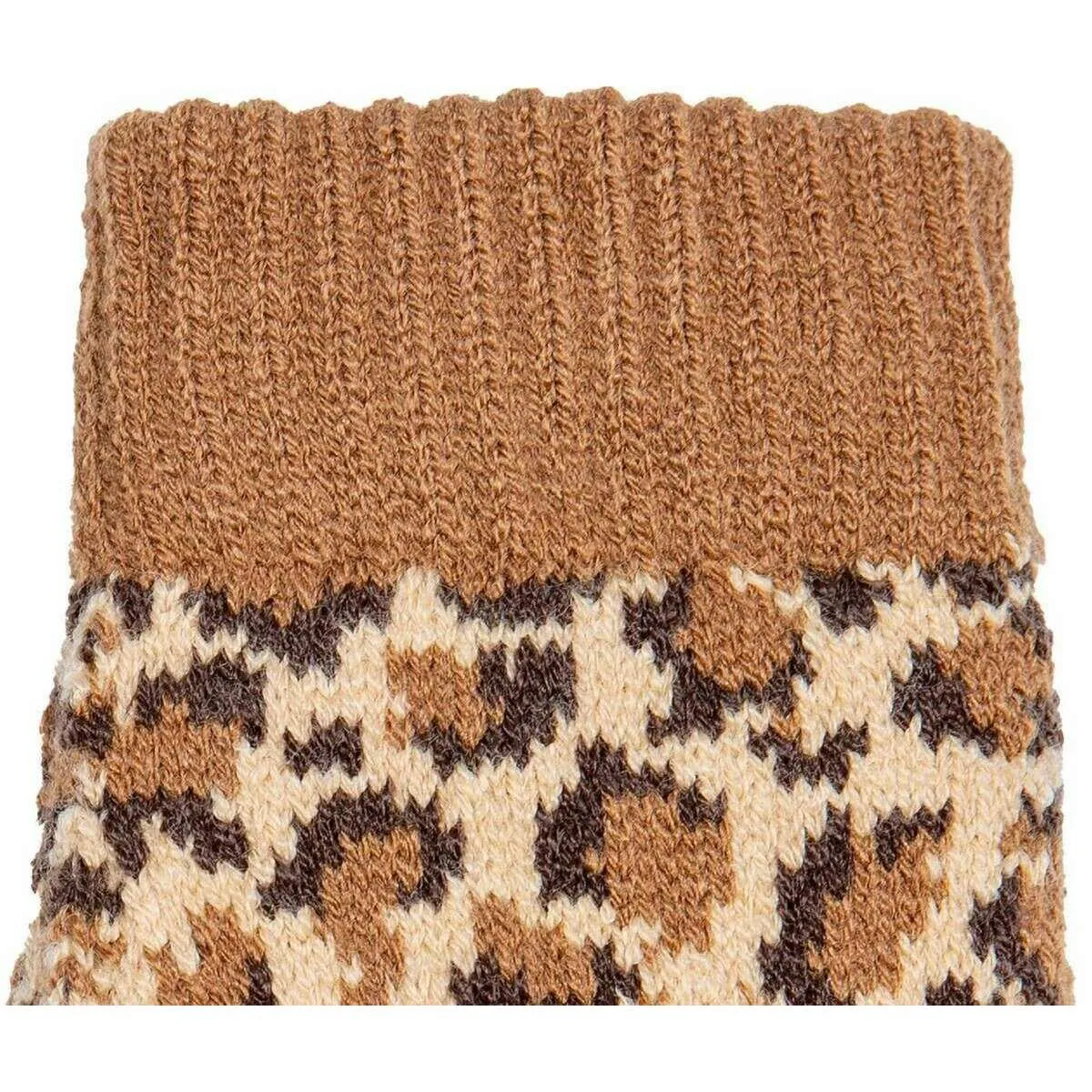 Dents Animal Print Gloves - Tan