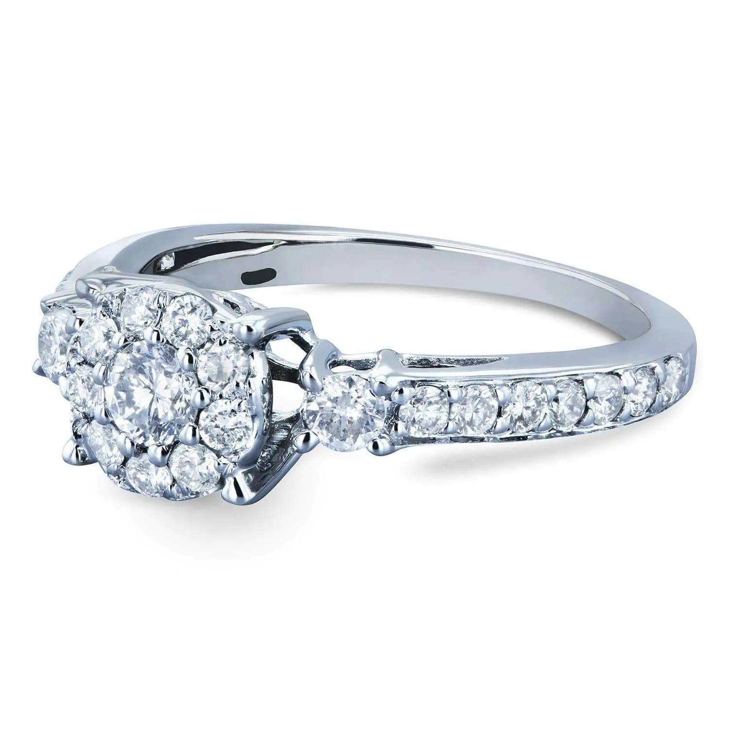 Diamond Cluster Tri-Feature Ring