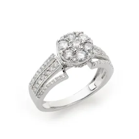 Diamond Daisy Top Ring