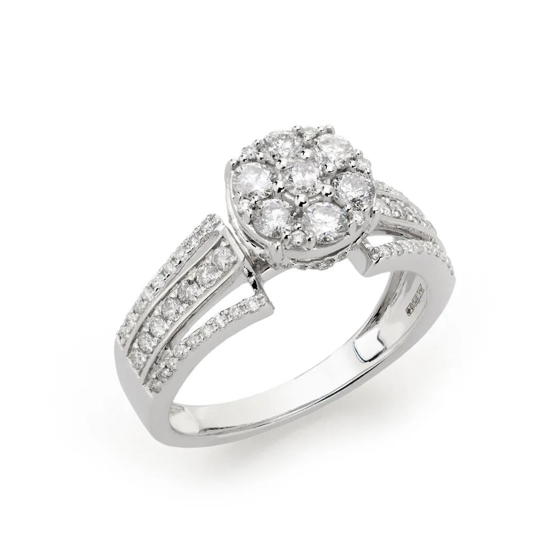 Diamond Daisy Top Ring