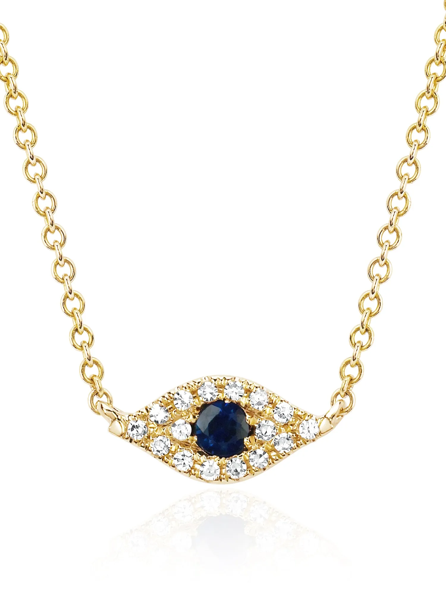 DIAMOND EVIL EYE CHOKER NECKLACE