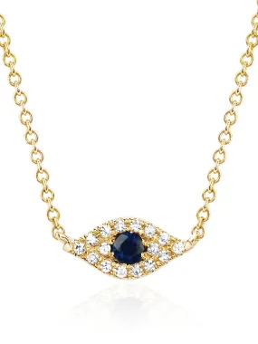 DIAMOND EVIL EYE CHOKER NECKLACE
