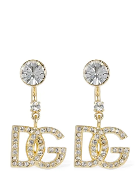 Dolce&amp;Gabbana   Diva DG crystal drop earrings 